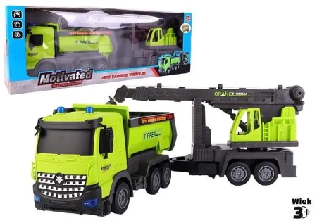 Ciężarówka budowlana zielona - Pro Kids