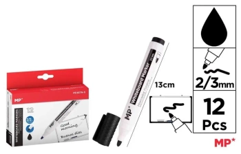 Marker do tablic czarny (12szt) - MP Main Paper
