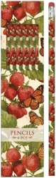Ołówki ozdobne STPEN39 truskawki i motyle 6 sztuk - Praca zbiorowa