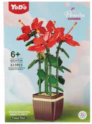 Klocki konstrukcyjne Kwiaty 617 elementów - MEGA CREATIVE