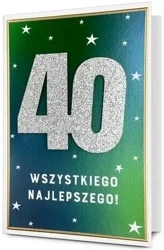 Karnet B6 Urodziny 40 - Pan Dragon