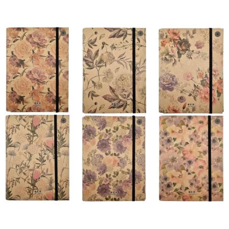 Teczka A4 skrzydłowa z gumką Misty Flowers MIX - Ziemia Obiecana
