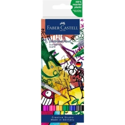 Pisak akwarelowy Goldfaber Aqua grafitti 6szt - Faber Castell