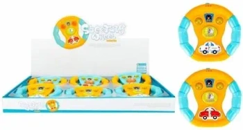 Kierownica edukacyjna z efektami dźwiękowymi i świetlnymi, 15 cm