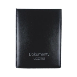 Okładka na dokumenty ucznia pion czarna - Biurfol