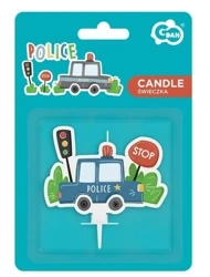 Świeczka urodzinowa Police 5x7cm - Godan