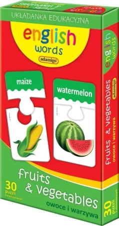 English words Fruits & vegetables - Adamigo