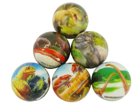 Piłeczki piankowe miękkie 7,3cm Dinozaury (12szt) - ADAR