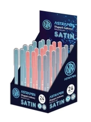Długopis kulkowy Satin Pen (24szt) ASTRA - ASTRA papiernicze