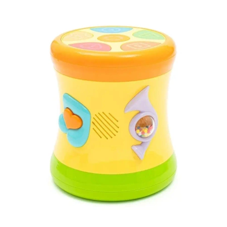 Bębenek dwustronny żółty - Baby Mix