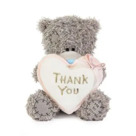 Miś - Thank You z sercem 11cm - Carte Blanche Greetings Ltd.