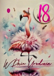 Karnet Urodziny 18 3K - YEKU