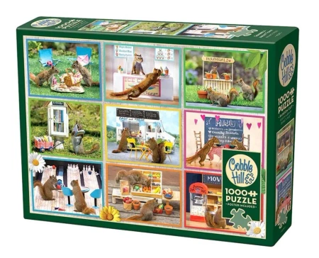 Puzzle 1000 Wiewiórki w wielkim mieście G3 - Cobble Hill