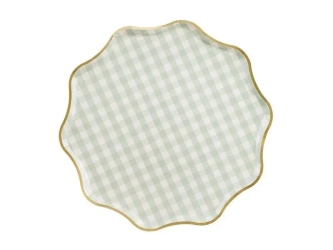 Talerzyki kratka 23cm 6szt - PartyDeco
