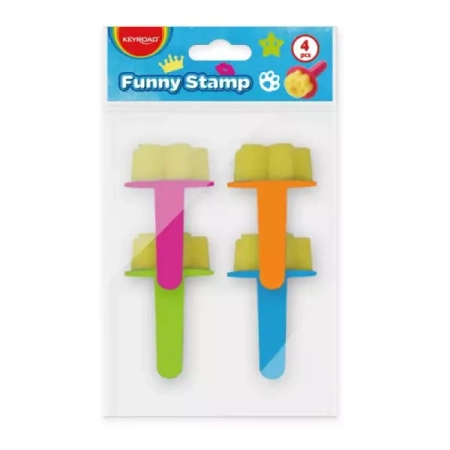 Stempel piankowy do malowania 4szt - Keyroad