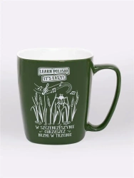 Kubek ceramiczny zielony Chrząszcz brzmi... - Nadwyraz