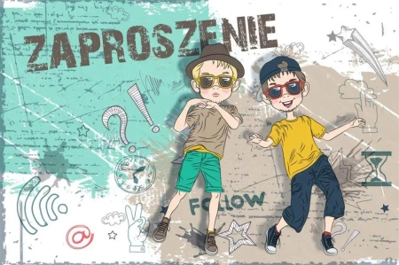 Zaproszenie Urodziny (10szt) - Armin Style