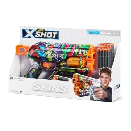 Wyrzutnia Skins Griefer Graffiti 12 strzałek - ZURU X-Shot