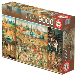 Puzzle 9000 Ogród rozkoszy ziemskich Hieronim Bosch - Educa