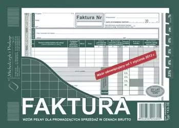 Faktura 143-3E - Michalczyk i Prokop