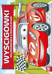 Wyścigówki. Kolorowanka z naklejkami - praca zbiorowa