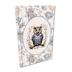 Notes A5 kratka Soft Touch Sowa - EV-Corp