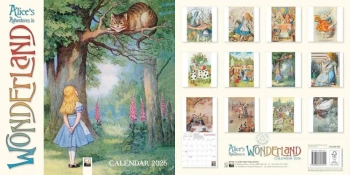 Kalendarz 2026 ścienny Alicja w Krainie Czarów - Flame Tree