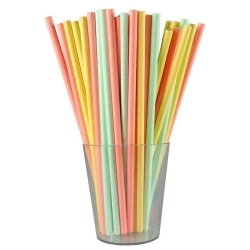 Słomki papierowe pastelowe 12szt - Arpex