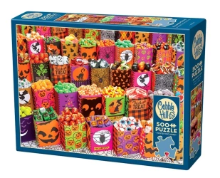 Puzzle 500 Halloweenowe smakołyki 112261 - Cobble Hill