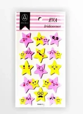 Stiker z elementami z pianki z lekkim brokatem - Galeria Hobby