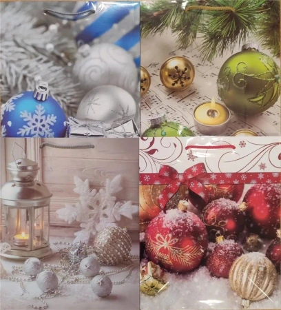 Torebka ozdobna Boże Narodzenie PL-6 śred Stroiki - Panorama