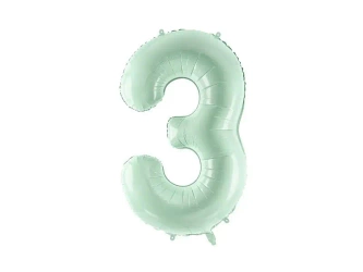 Balon foliowy 3 zielony 72cm - PartyDeco
