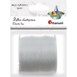 Żyłka silikonowa elastyczna 0,7-0,8mm 50m - Titanum