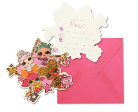 Zaproszenia LOL Glitterati 6szt - Godan