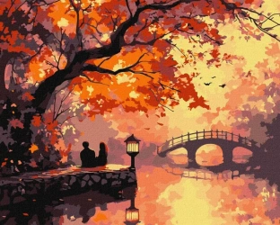 Malowanie po numerach -Jesienna idylla 40x50cm - Ideyka