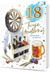 Karnet B6 Urodziny (wymienne cyfry) - Pan Dragon