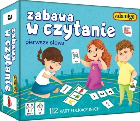 Zabawa w czytanie. Pierwsze słowa - Adamigo