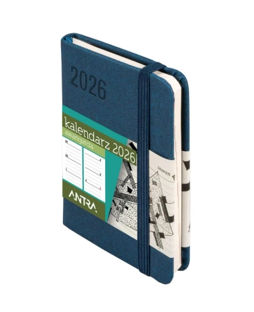 Kalendarz 2026 A7 Awangarda TDW granatowy - -