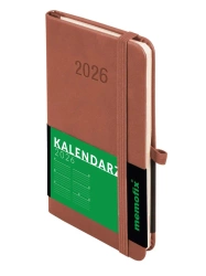 Kalendarz 2026 A6 Memofix TDW mocha mousse - -
