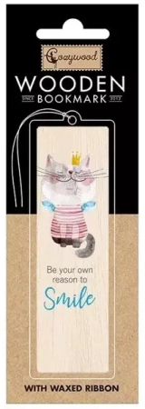 Zakładka drewniana Kot - Cozywood