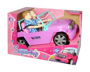 Akcesoria dla lalki auto cabriolet z parą 2 lalek - SWEDE