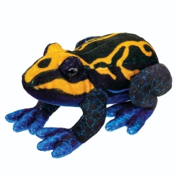 Żaba czarno - pomarańczowa 13cm - Beppe