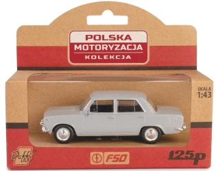 Kolekcja PRL Fiat 125p popielaty - Daffi