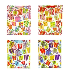 Torebka prezentowa uniwersalna L brokat mix - Ju-Piter