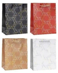 Torebka ozdobna 26x32x10cm hot-stamp mix ROZETTE