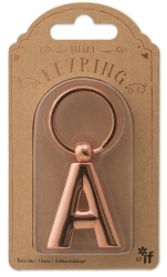 Metalowy brelok do kluczy litera A Keyring - IF
