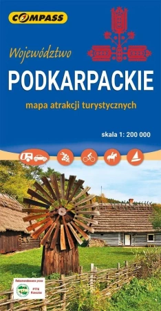 Mapa atrakcji turystycznych Podkarpackie - praca zbiorowa