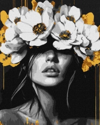 Malowanie po numerach - Harmonia płatków metal - Ideyka