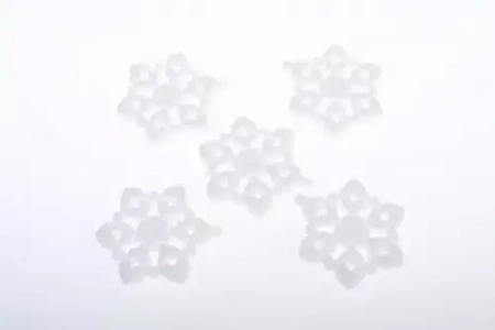 Styropianowe ozdoby choinkowe, gwiazdki (5 sztuk)