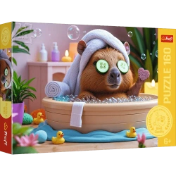 Puzzle 160 Kapibara w SPA Rodzina Treflików TREFL